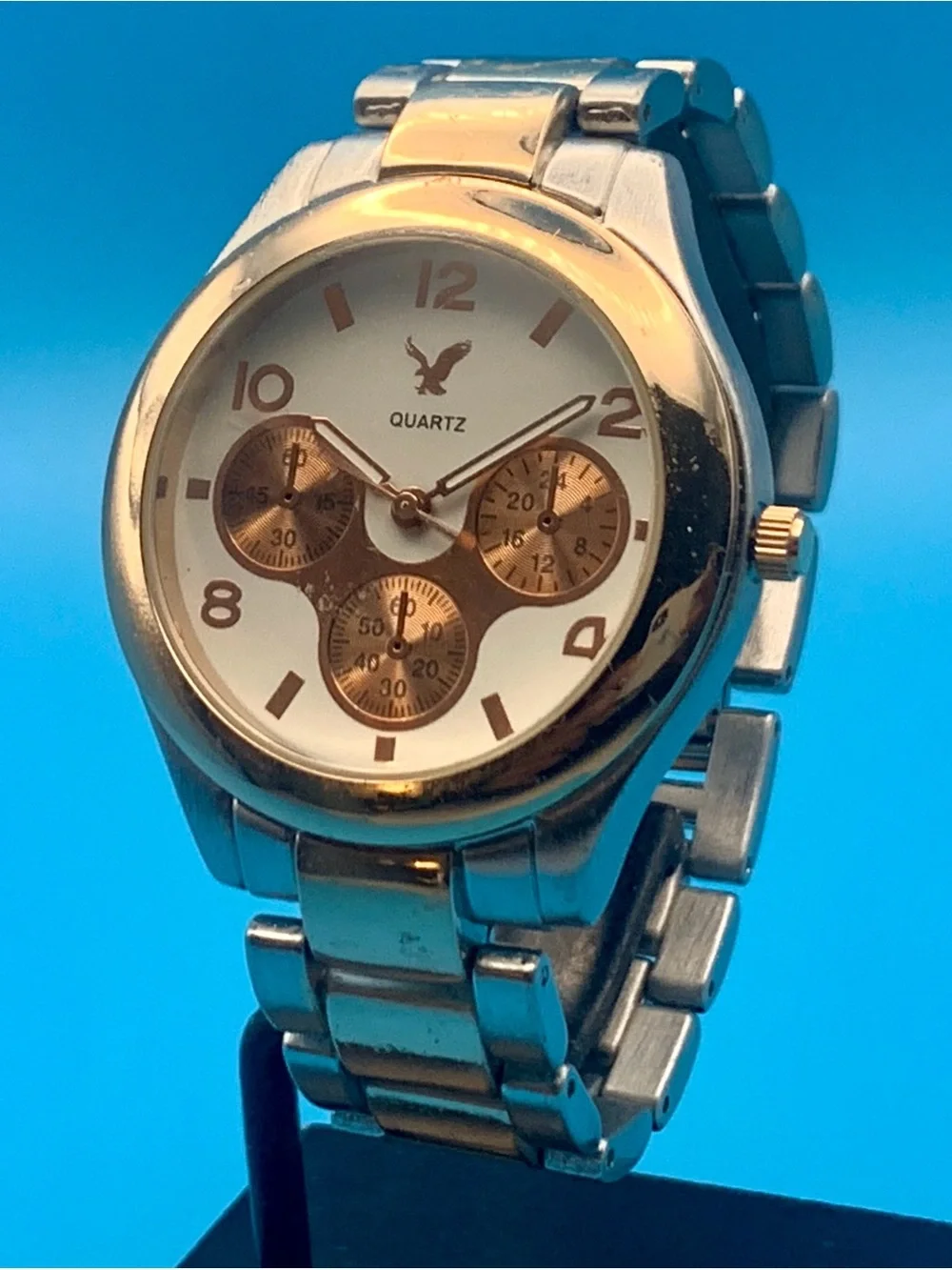 AMERICAN EAGLE Men’s Women’s Unisex Wristwatch Faux Subdials Working New Battery